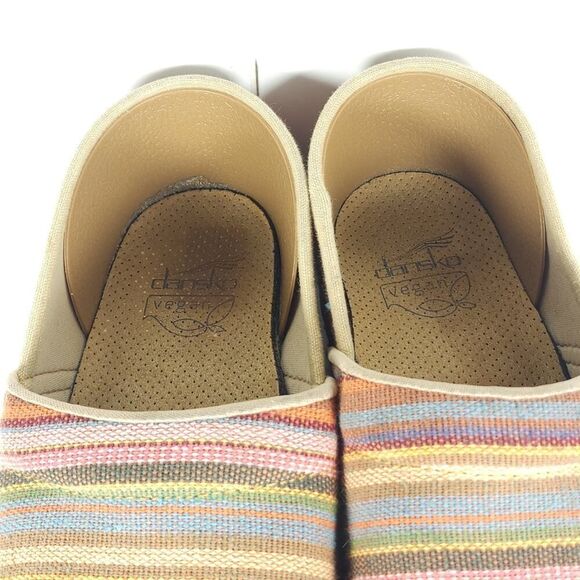 Dansko Women's EU41 US10-10,5 Multicolor Vegan Jute Woven Espadrille Clogs Shoes - Picture 6 of 15